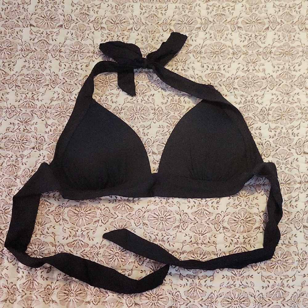 Black Halter Neck Bra